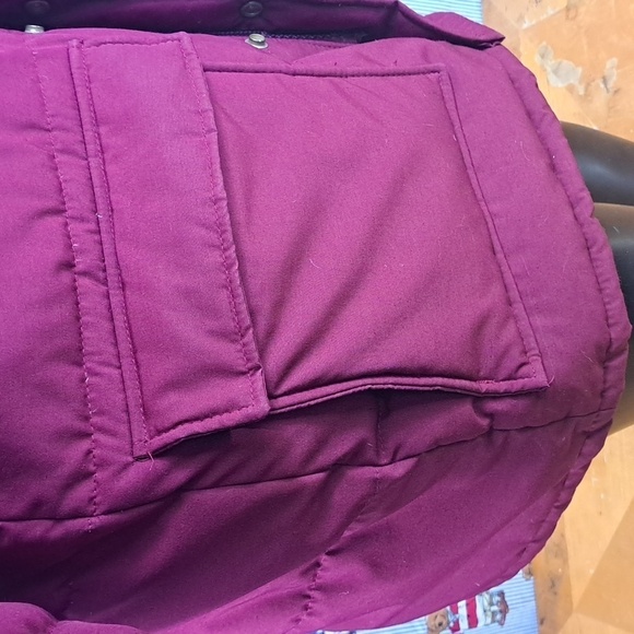 Vintage William Berry Struggle Gear full zip down lined burgundy LG coat jacket - Picture 3 of 7